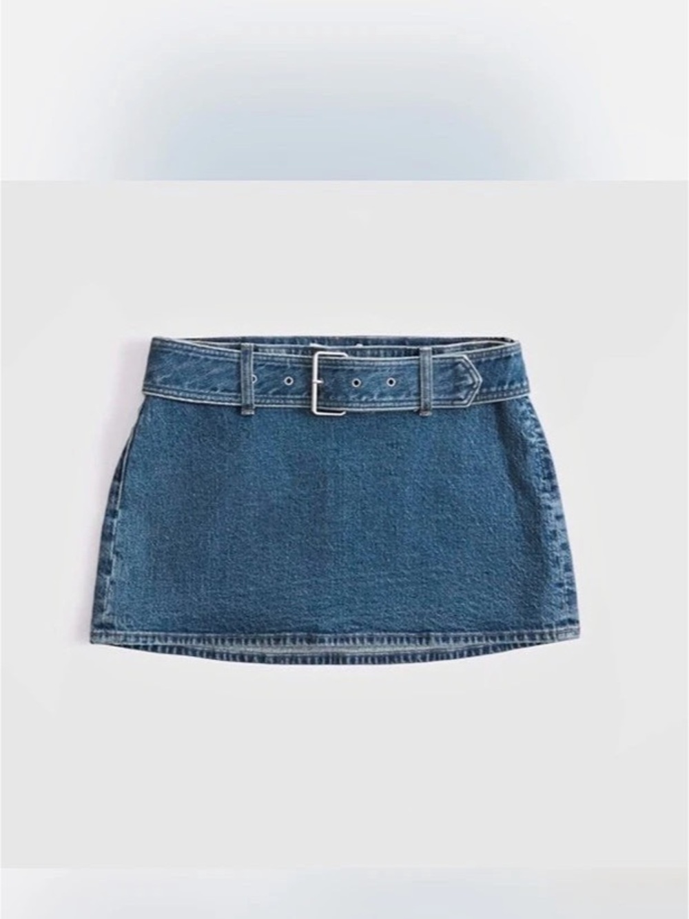 Denim Mini Skirt in Blue Like New